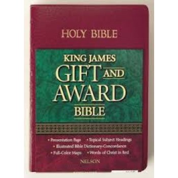 KJV Gift & Award Bible (Burgundy, Black, Red Nelson Deluxe) by Holman Bible Editorial Staff 